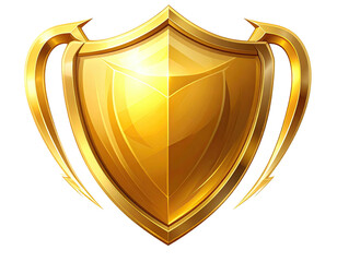 Gold shield emblem