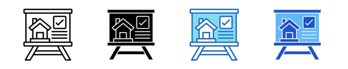 Presentation  Icon Set Multiple Style Collection