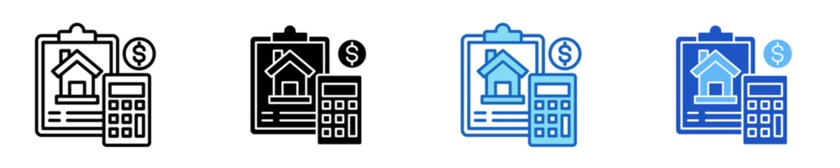 Finance  Icon Set Multiple Style Collection