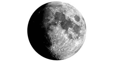 Full Moon isolated. PNG