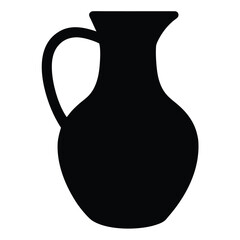water jug silhouette vector icon
