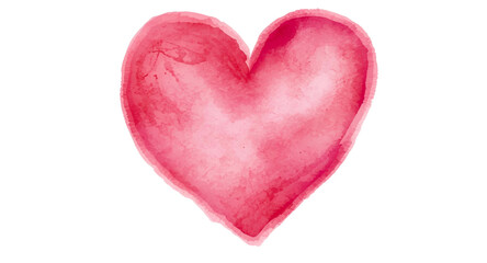 Red heart with paint