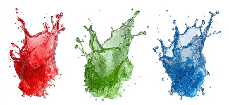Colorful Liquid Splashes