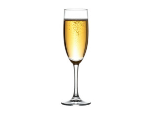 Champagne glass with bubbles
