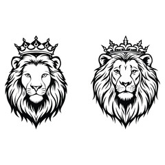 King logo design with royal emblem and bold typography