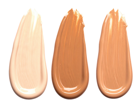 Three shades of foundation
