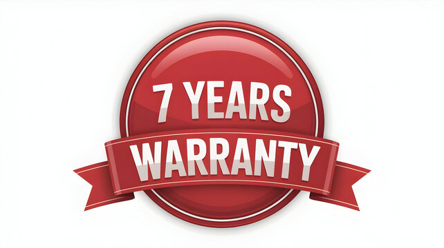 Limited time offer seven years warranty badge promotion