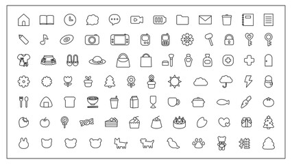 シンプルウィジェットアイコンセット⭐︎PNG