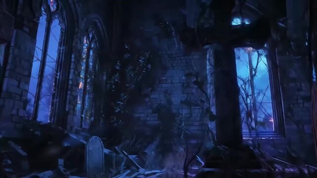 abandoned church broken stained Videos