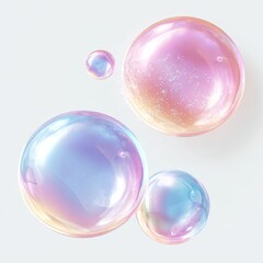 Colorful iridescent soap bubbles (3)