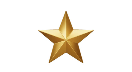 Obraz premium Golden Star Icon Isolated on White featuring star, golden, gold, icon, graphic ideal template for branding