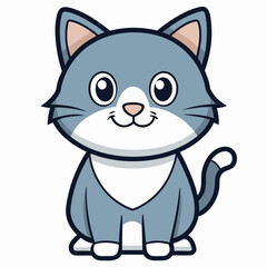 Cute Cat Cartoon Adobe Illustrator Artwork