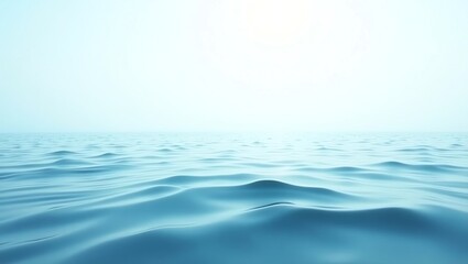 Fototapeta premium Ocean surface with gentle waves and clear sky