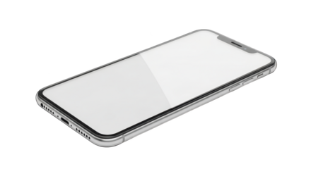 Modern Smartphone with Blank Screen Display featuring smartphone, mobile, phone, device, technology perfect choice for advertisement