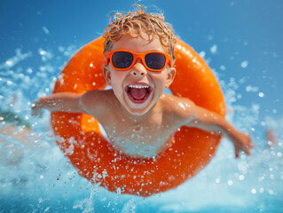 a photograph for Children's Day, with a colorful and playful background, children, toys, colors