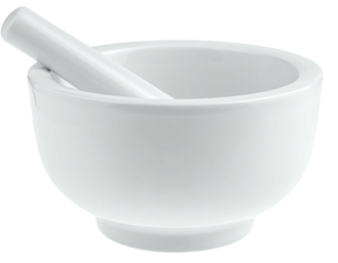 White ceramic mortar and pestle (3)