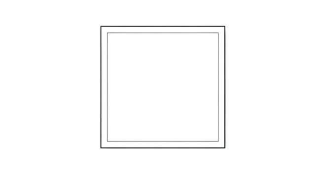 Simple Black and White Square featuring square, frame, border, outline, black creative visual for commercial promotional