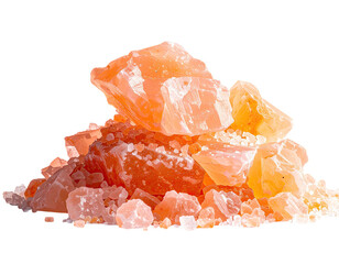 Pile of orange-pink crystals