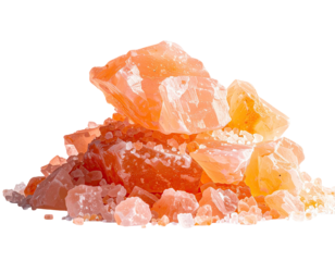 Pile of orange-pink crystals