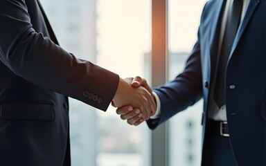 Business partners shaking hands. High quality