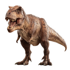 Fototapeta premium Ferocious Tyrannosaurus Rex on transparent background