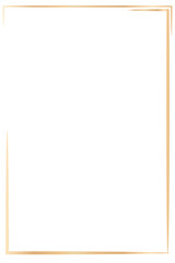 gold frame isolated