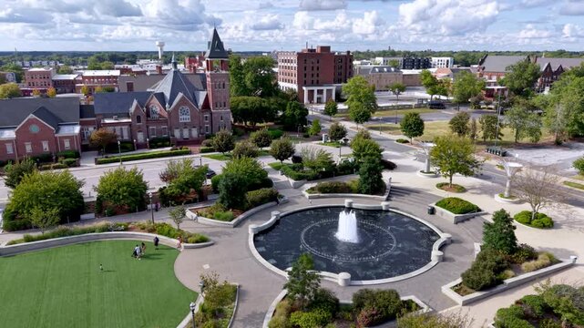 fountain in downtown rock hill south carolina