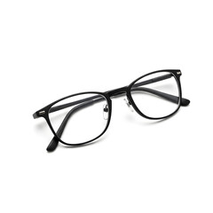 glasses on white background