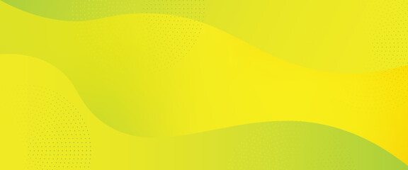 Modern Bright and Simple Abstract Background with Wavy Design and subtle dots.Green, Orange and Yellow Colors. eps10.