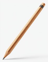 Natural bamboo pencil, angled view