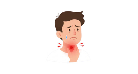 Man feels pain in neck