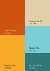 Functional palette schemes designed to enhance product marketing visuals, packaging, and advertising with compelling attraction.