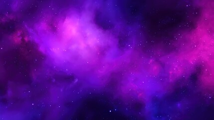 Obraz premium Purple Dreamy Sky Cloud Layers, Sci-Fi Digital Art Design Purpose