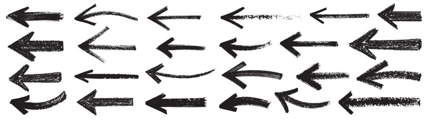 Diversity crayon arrow element design