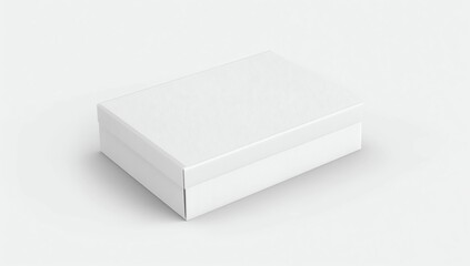 Fototapeta premium Paper white box mock-up template.