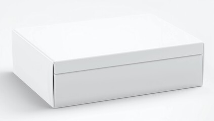 Fototapeta premium Paper white box mock-up template.