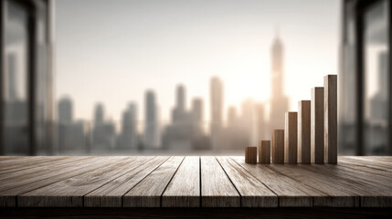 Blurred glowing trading floor with neutral gradient and space for financial text