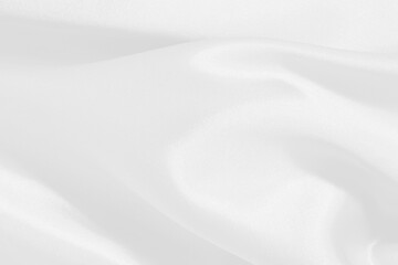 White fabric texture for background and design, beautiful pattern of silk or linen.