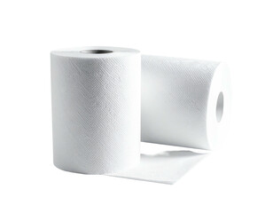 Fototapeta premium Two rolls of white paper towels (1)