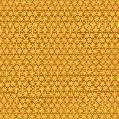 Gold honeycomb seamless pattern texture vector background illustration design with metallic hexagon cells