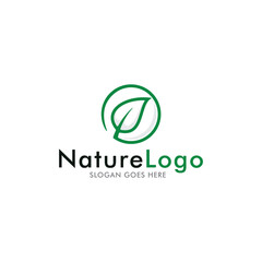 Nature leaf logo design vector illustration, Leave icon logotype