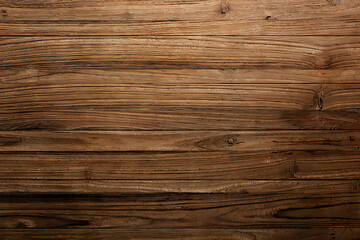 Naklejka premium Rustic aged wood grain texture detailed close-up natural brown weathered surface background