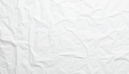 Obraz premium Crumpled white paper texture background