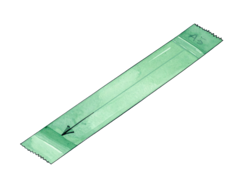 Light mint green rectangular graphic with an arrow