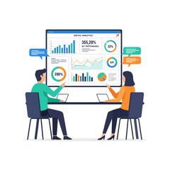 Business Analytics Meeting Data Review and Strategy Discussion.
