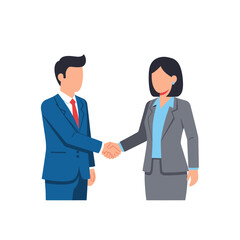 Business Professionals Shaking Hands in Agreement and Collaboration.