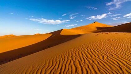 Sunrise over the Saharan dunes