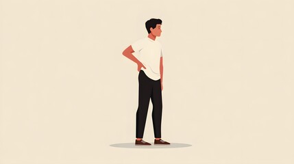 Minimalist Vector Art of Body Symptoms