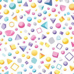 seamless pattern with colorful hearts