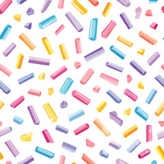 seamless pattern with colorful hearts